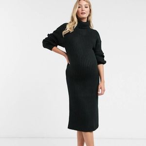 ASOS Maternity Black Long Sleeve Dress